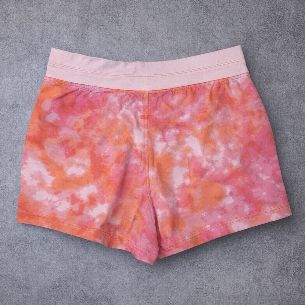 ATHLETA‎ Balance Printed 4" Shortie Shorts Womens 1X Pink Tie Dye Athleisure - Picture 2 of 7